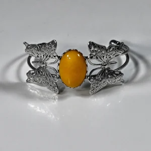 Gelbe Jade / Antiksilber
