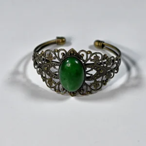 Grüne Jade / Antikbronze