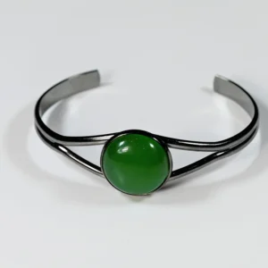 Grüner Achat / Gunmetal Black
